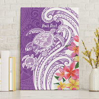 Aloha Kauai Island Personalized Canvas Wall Art Lilac Dreamy Turtle