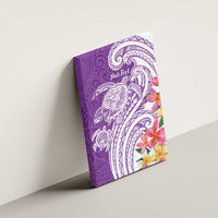 Aloha Kauai Island Personalized Canvas Wall Art Lilac Dreamy Turtle