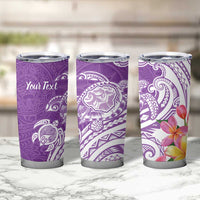 Aloha Kauai Island Personalized Tumbler Cup Lilac Dreamy Turtle