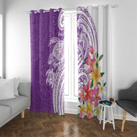 Aloha Kauai Island Personalized Window Curtain Lilac Dreamy Turtle