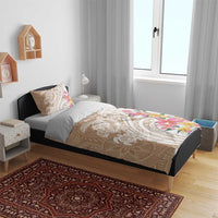 Aloha Ni’ihau Island Personalized Bedding Set Beige Dreamy Turtle