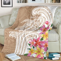 Aloha Ni’ihau Island Personalized Blanket Beige Dreamy Turtle