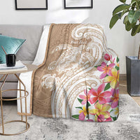 Aloha Ni’ihau Island Personalized Blanket Beige Dreamy Turtle