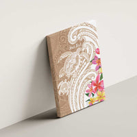 Aloha Ni’ihau Island Personalized Canvas Wall Art Beige Dreamy Turtle