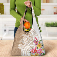 Aloha Ni’ihau Island Personalized Grocery Bag Beige Dreamy Turtle