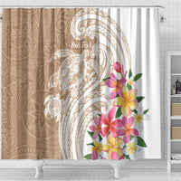 Aloha Ni’ihau Island Personalized Shower Curtain Beige Dreamy Turtle