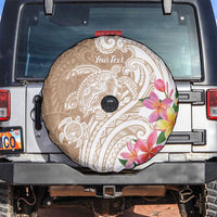 Aloha Ni’ihau Island Personalized Spare Tire Cover Beige Dreamy Turtle