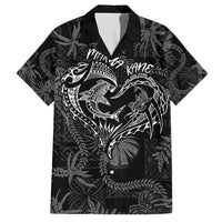 Hawaii Father's Day Vintage Lei Hawaiian Shirt Hauoli la Makuakane - Black LT7 Black - Polynesian Pride