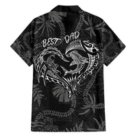 Hawaii Father's Day Vintage Lei Hawaiian Shirt Hauoli la Makuakane - Black LT7 - Polynesian Pride