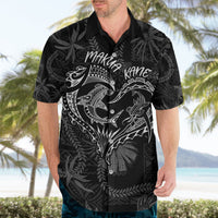 Hawaii Father's Day Vintage Lei Hawaiian Shirt Hauoli la Makuakane - Black LT7 - Polynesian Pride