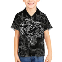 Hawaii Father's Day Vintage Lei Hawaiian Shirt Hauoli la Makuakane - Black LT7 - Polynesian Pride
