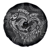 Hawaii Father's Day Vintage Lei Spare Tire Cover Hauoli la Makuakane - Black