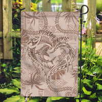 Hawaii Father's Day Vintage Lei Garden Flag Hauoli la Makuakane - Beige LT7 Garden Flag Beige - Polynesian Pride