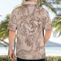 Hawaii Father's Day Vintage Lei Hawaiian Shirt Hauoli la Makuakane - Beige LT7 - Polynesian Pride