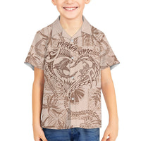 Hawaii Father's Day Vintage Lei Hawaiian Shirt Hauoli la Makuakane - Beige LT7 - Polynesian Pride