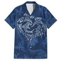 Hawaii Father's Day Vintage Lei Hawaiian Shirt Hauoli la Makuakane - Blue LT7 Blue - Polynesian Pride