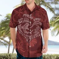 Hawaii Father's Day Vintage Lei Hawaiian Shirt Hauoli la Makuakane - Red LT7 - Polynesian Pride