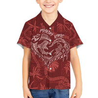Hawaii Father's Day Vintage Lei Hawaiian Shirt Hauoli la Makuakane - Red LT7 - Polynesian Pride