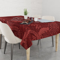 Hawaii Father's Day Vintage Lei Tablecloth Hauoli la Makuakane - Red LT7 - Polynesian Pride
