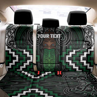 Maori Taiaha Pounamu Whakairo Personalized Back Car Seat Cover Jade Poutama Motifs
