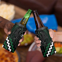 Maori Taiaha Pounamu Whakairo Personalized 4 in 1 Can Cooler Tumbler Jade Poutama Motifs