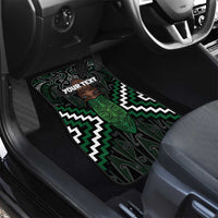 Maori Taiaha Pounamu Whakairo Personalized Car Mats Jade Poutama Motifs