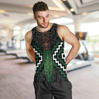 Maori Taiaha Pounamu Whakairo Personalized Men Tank Top Jade Poutama Motifs