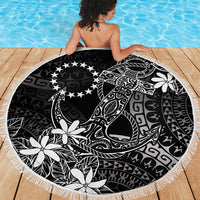 Black Kuki Airani Tapakau Beach Blanket Tribal Anchor Mix Tiare