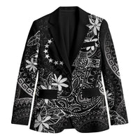 Black Kuki Airani Tapakau Blazer Tribal Anchor Mix Tiare LT7 Unisex Black - Polynesian Pride