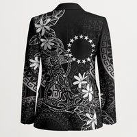 Black Kuki Airani Tapakau Blazer Tribal Anchor Mix Tiare LT7 - Polynesian Pride