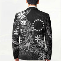 Black Kuki Airani Tapakau Blazer Tribal Anchor Mix Tiare LT7 - Polynesian Pride