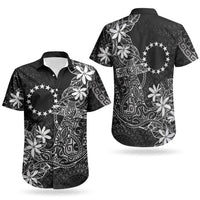 Black Kuki Airani Tapakau Couples Matching Summer Maxi Dress and Hawaiian Shirt Tribal Anchor Mix Tiare LT7 - Polynesian Pride