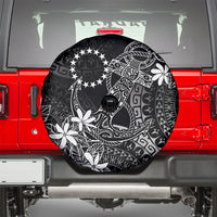 Black Kuki Airani Tapakau Spare Tire Cover Tribal Anchor Mix Tiare LT7 - Polynesian Pride