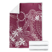 Maroon Kuki Airani Tapakau Blanket Tribal Anchor Mix Tiare LT7 - Polynesian Pride