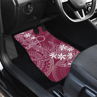 Maroon Kuki Airani Tapakau Car Mats Tribal Anchor Mix Tiare