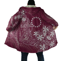 Maroon Kuki Airani Tapakau Cloak Tribal Anchor Mix Tiare LT7 - Polynesian Pride