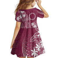 Maroon Kuki Airani Tapakau Family Matching Mermaid Dress and Hawaiian Shirt Tribal Anchor Mix Tiare