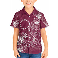 Maroon Kuki Airani Tapakau Hawaiian Shirt Tribal Anchor Mix Tiare LT7 - Polynesian Pride