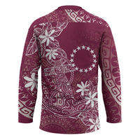 Maroon Kuki Airani Tapakau Hockey Jersey Tribal Anchor Mix Tiare LT7 - Polynesian Pride