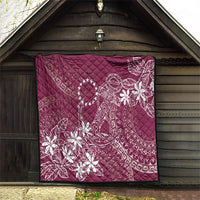 Maroon Kuki Airani Tapakau Quilt Tribal Anchor Mix Tiare LT7 - Polynesian Pride