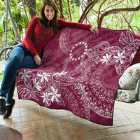 Maroon Kuki Airani Tapakau Quilt Tribal Anchor Mix Tiare LT7 - Polynesian Pride