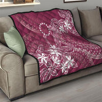 Maroon Kuki Airani Tapakau Quilt Tribal Anchor Mix Tiare LT7 - Polynesian Pride