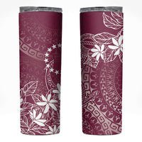 Maroon Kuki Airani Tapakau Skinny Tumbler Tribal Anchor Mix Tiare