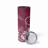 Maroon Kuki Airani Tapakau Skinny Tumbler Tribal Anchor Mix Tiare