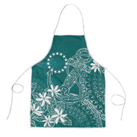 Teal Kuki Airani Tapakau Apron Tribal Anchor Mix Tiare LT7 Teal - Polynesian Pride