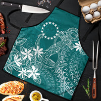 Teal Kuki Airani Tapakau Apron Tribal Anchor Mix Tiare LT7 Teal - Polynesian Pride