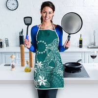 Teal Kuki Airani Tapakau Apron Tribal Anchor Mix Tiare LT7 - Polynesian Pride