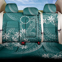 Teal Kuki Airani Tapakau Back Car Seat Cover Tribal Anchor Mix Tiare LT7 One Size Teal - Polynesian Pride