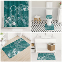 Teal Kuki Airani Tapakau Bathroom Set Tribal Anchor Mix Tiare LT7 - Polynesian Pride