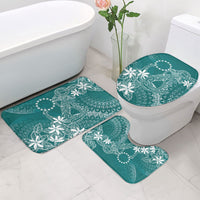 Teal Kuki Airani Tapakau Bathroom Set Tribal Anchor Mix Tiare LT7 - Polynesian Pride